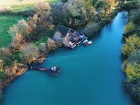 Arial of cabin