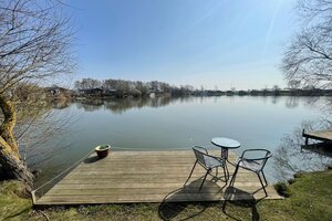 lake view with private fishing peg - view of private fishing peg and lake view with seating