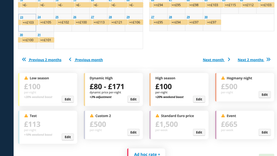 Bookster - Holiday rental property rates
