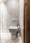 Terrazzo tiles, moder and clean bathroom