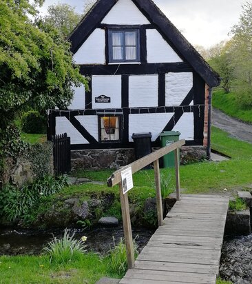 Bridge over stream