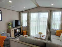 Lounge with TV and Fireplace