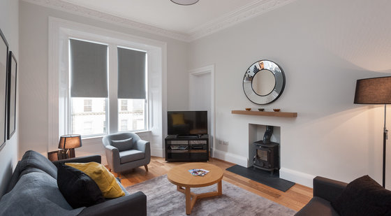 Brunswick Street 1 - Large family living room in with sofa bed in Edinburgh holiday let