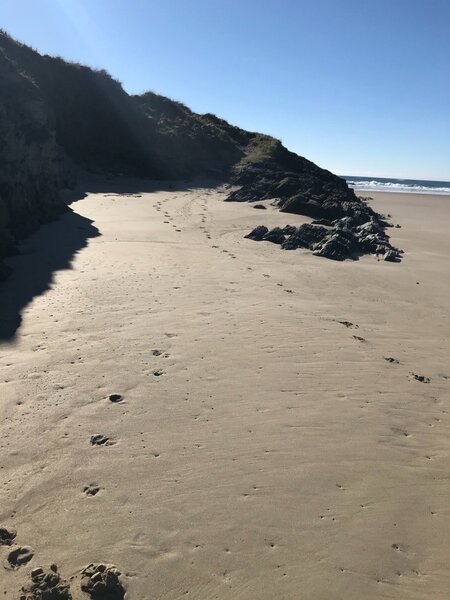 Footprints in the sand at Machir Bay