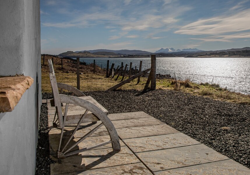 Outdoor Seating at a Holiday Home in Scotland