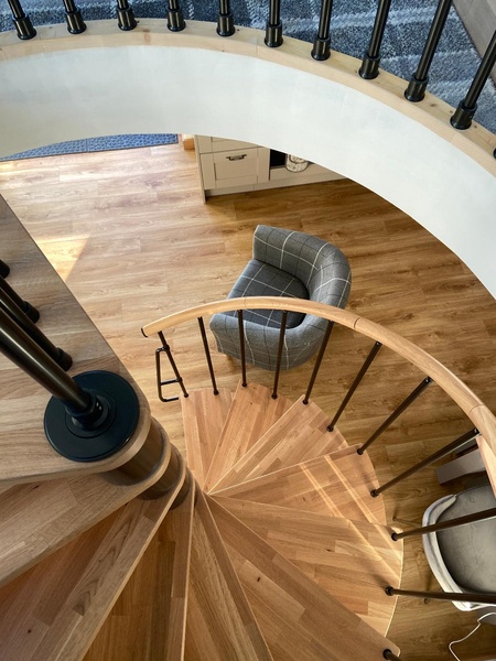 Spiral stair to Snug