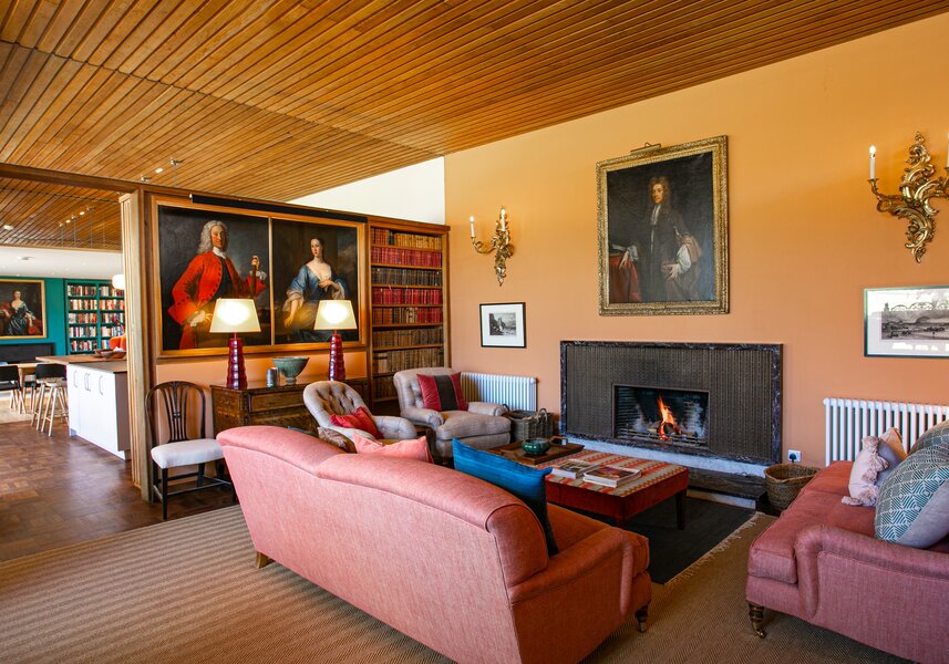 Elegant Drawing Room with Garden Views