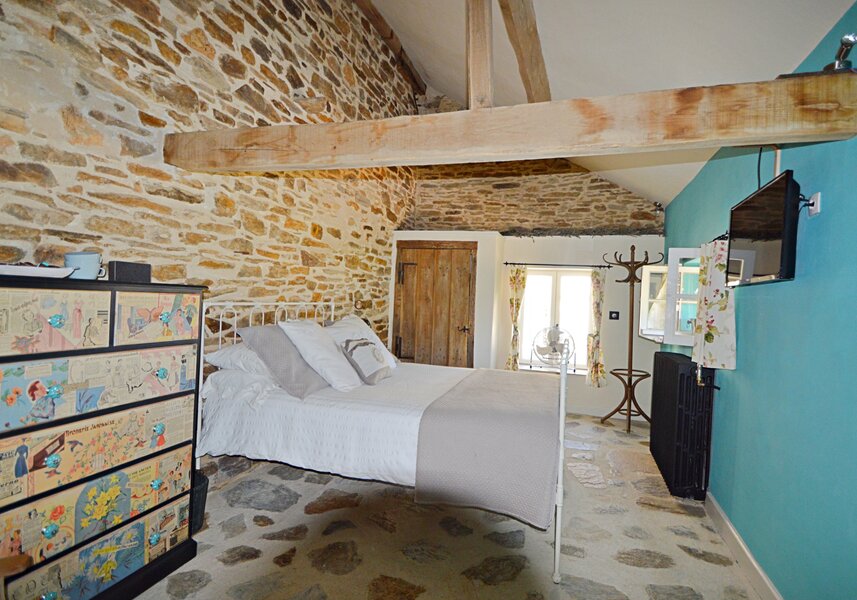 Master bedroom in French country gite