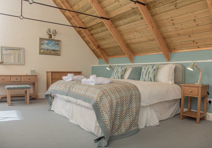 Elegant Bedroom in a Family Friendly Cottage