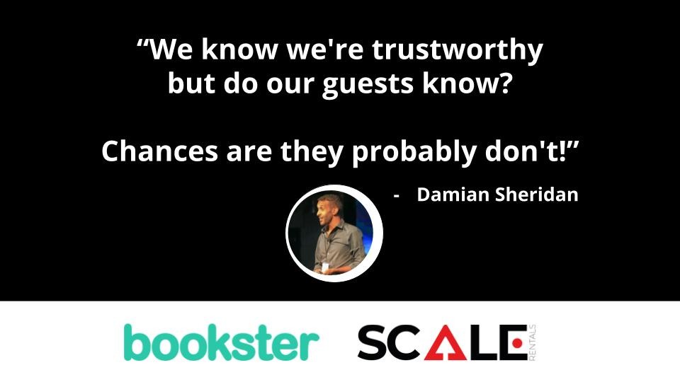Quote from Damian Sheridan on building trust