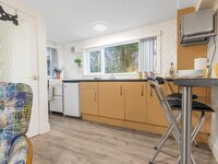Galley style kitchen in self catering holiday let