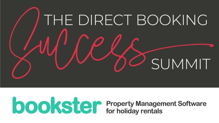 The Booking Direct Success Summit 2022 - Bookster property management software for holiday rentals is sponsoring The Direct Booking Success Summit 2022.