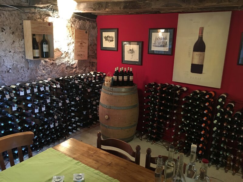 French wine cave, close to Hautefort, Dordogne