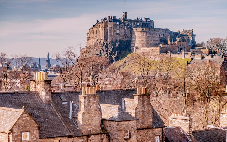 Castle and Candlemaker Row Castle and Candlemaker Row