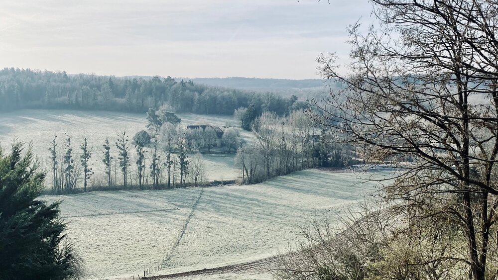 Dordogne Winter Scene (© 2026 Voila Villas France)