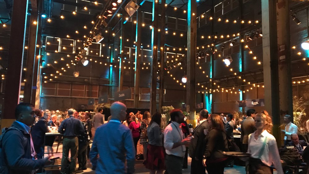 Networking at Click 2018 - People networking at Booking.com event Networking at Click 2018 - People networking at Booking.com event