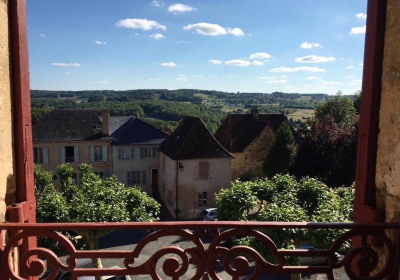 Village and countryside view, dordogne.
