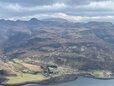 Aerial view of West Highlands Scotland