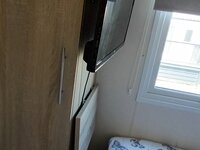 Twin Bedroom with Wardrobe and TV