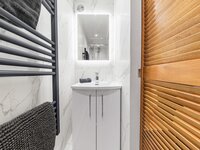 En-suite shower room leading from the double bed