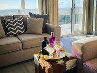 Living room views over the beach