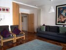 Riddles0002 - Open plan living area with comfortable sofa in luxury Edinburgh holiday let