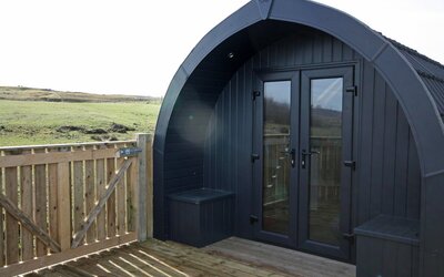 outside with decking