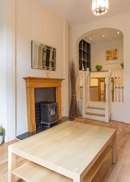 BroughtonRoad_001 - Family living room with raised dining area and coal effect fire BroughtonRoad_001 - Family living room with raised dining area and coal effect fire
