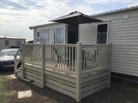 Ouside side view of decking