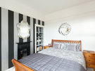 Traquair Park West 4 - Double bedroom with king size bed and decorative cushions