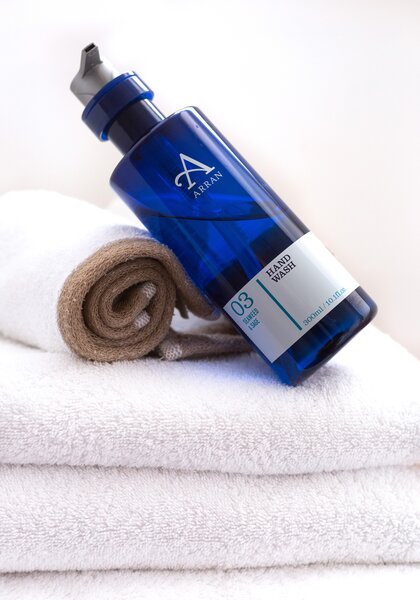 Fluffy towels and luxury soaps