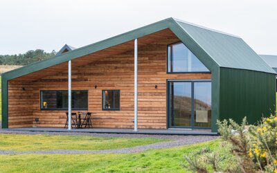 telfer outside - Sleek and modern North Berwick lodges
