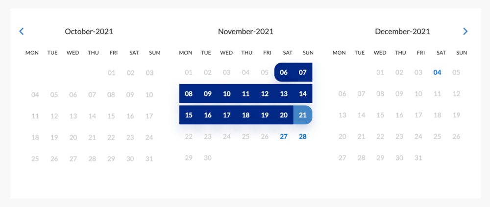 Calendar Widget (© 2021 Bookster) Calendar Widget (© 2021 Bookster)
