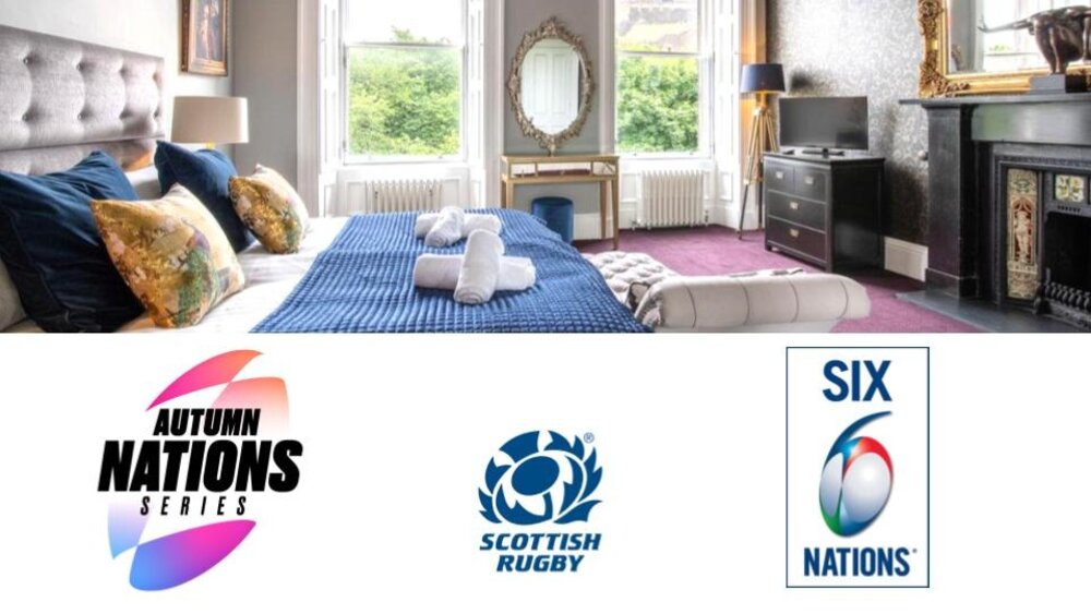 Stay in a sumptuous holiday let for Edinburgh Rugby Matches - Holiday let in Edinburgh with views over the castle within walking distance from Edinburgh Rugby Matches