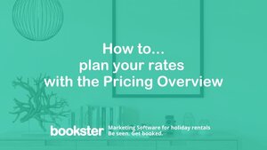 Plan your rates with the Pricing Overview