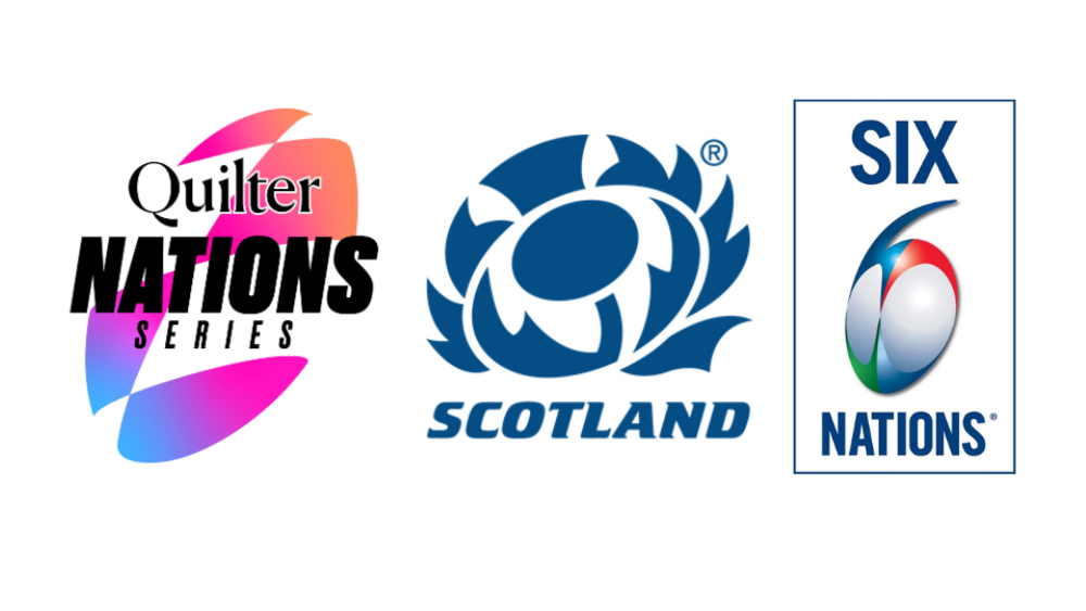 Stay in a sumptuous holiday let for Edinburgh Rugby Matches - Logos of Quilter Nations Series, Scotland Rugby and Six Nations.