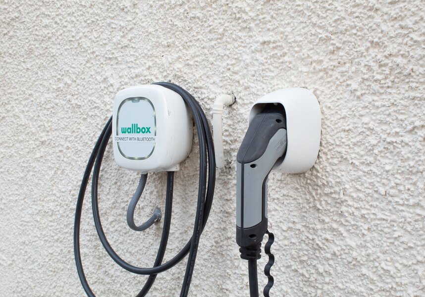 EV charger at Cairngorm holiday cottage
