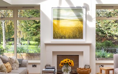 Family Friendly Holiday Home in Scotland - New painting in a family friendly living room