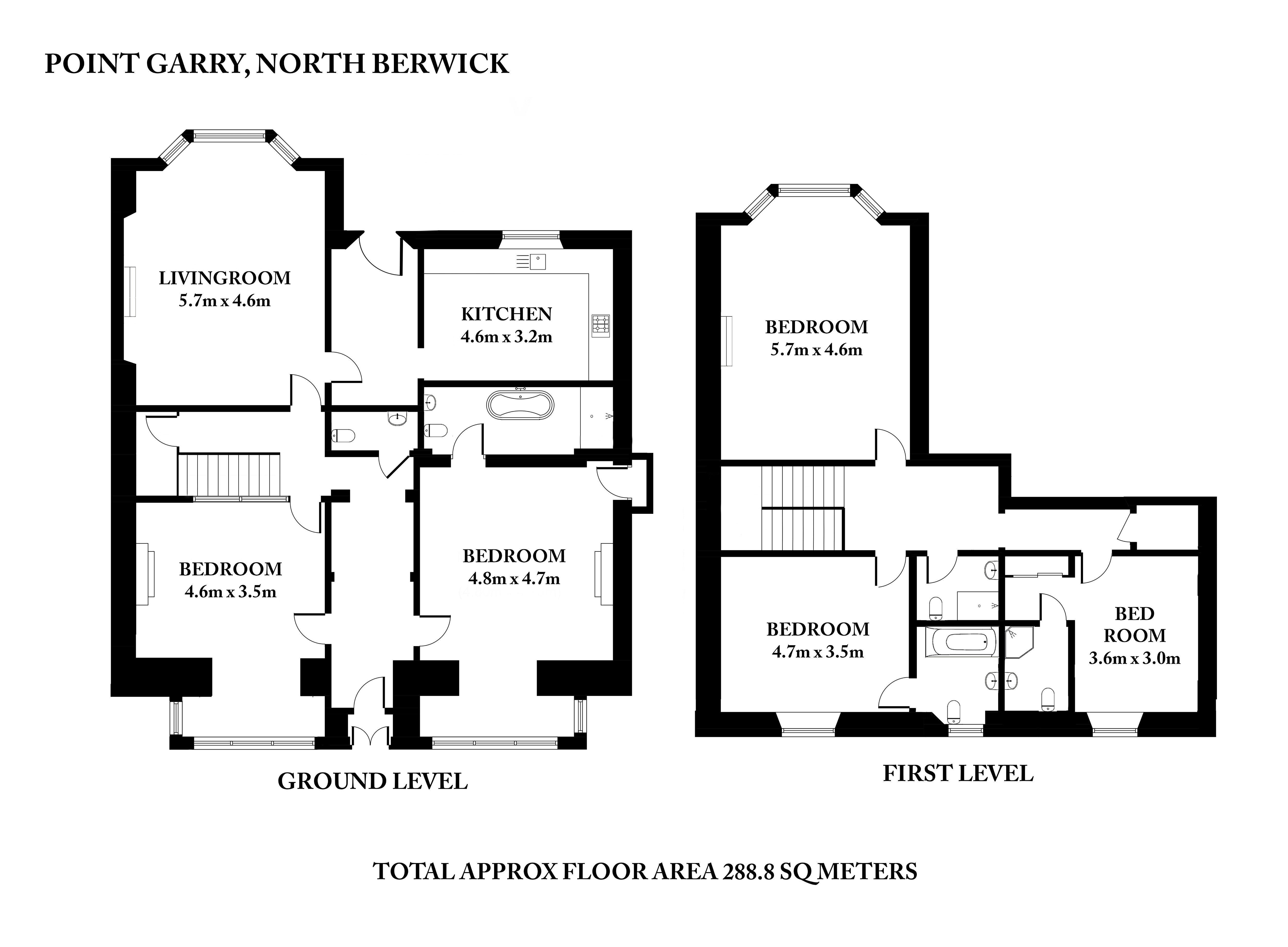 Floor plan - Floor plan of Pointgarry, a North Berwick luxury holiday home