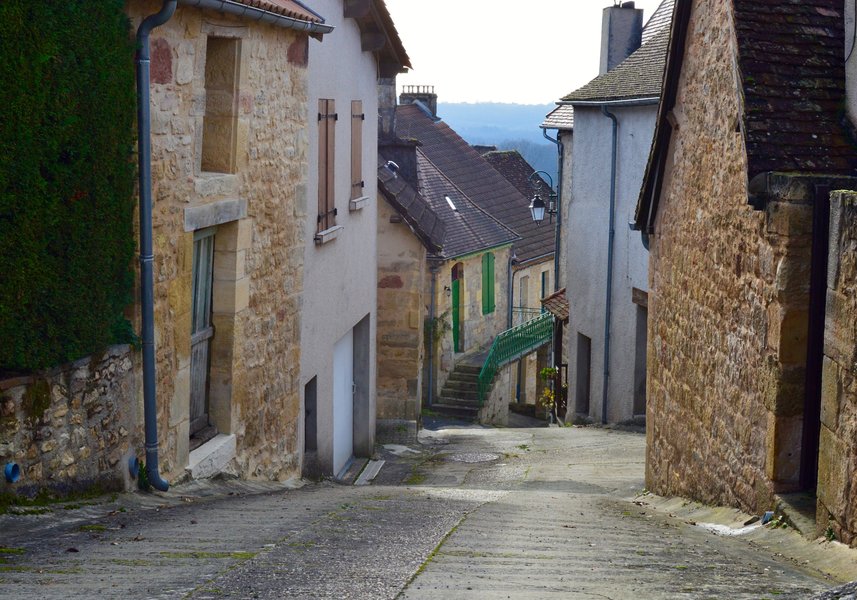 Village view of old part of Badefols d'Ans village