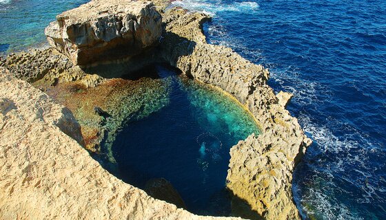 Blue Hole Dwejra Gozo Blue Hole Dwejra Gozo