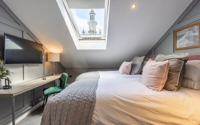 b9807f95-1792-487f-83ae-aee100e42873 - Comfortable bedroom with skylight