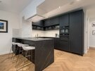 Kitchen - Uber-chic kitchen and breakfast bar in Edinburgh holiday home.
