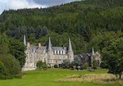 Generic pic of Scots baronial home near LOch Katrine