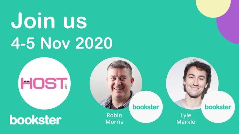 Bookster attends Host 2020 for holiday rental professionals - Join Lyle Markle and Robin Morris as they present at Host 2020 event for holiday rental managers, owners and agencies.