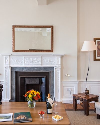 Family Friendly Living Room in Scotland - Cosy, open-plan living room with sumptuous seating and chic décor
