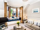 GILLIAN THE NEUK 23.04.26-20 - Stylish family living area with Victorian features and natural light in centrally located North Berwick holiday apartment.