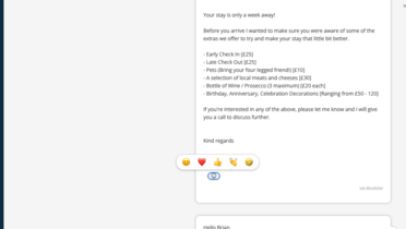 Guest Message - Send messages to Guests via Airbnb, Booking.com or Vbro from within Bookster (© 2026 Bookster)