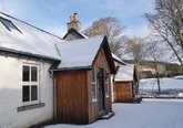 The Garden Cottage in snow
