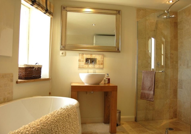Luxury bathroom at French holiday home